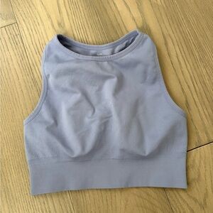 KNIX periwinkle high neck sports bra